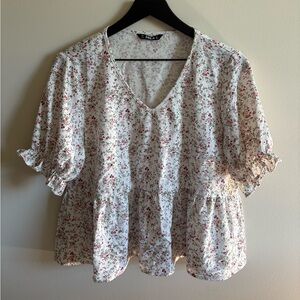 SHEIN Multicolor Floral Pattern Top